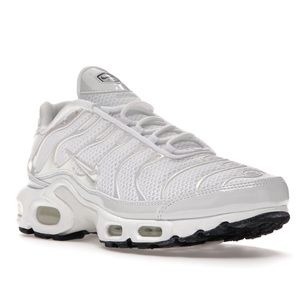 Air Max Plus Premium 'Triple White' White Size 8.5/40 NEW